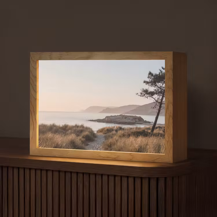 Landschap - Kust - Duinen Light Box met kabel (Tafellamp) klein -z3d_website