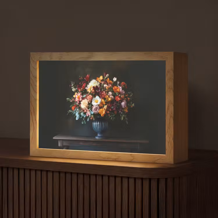 Groot - Bloemen - Vaas - Boeket Light Box met kabel (Tafellamp) klein -z3d_website