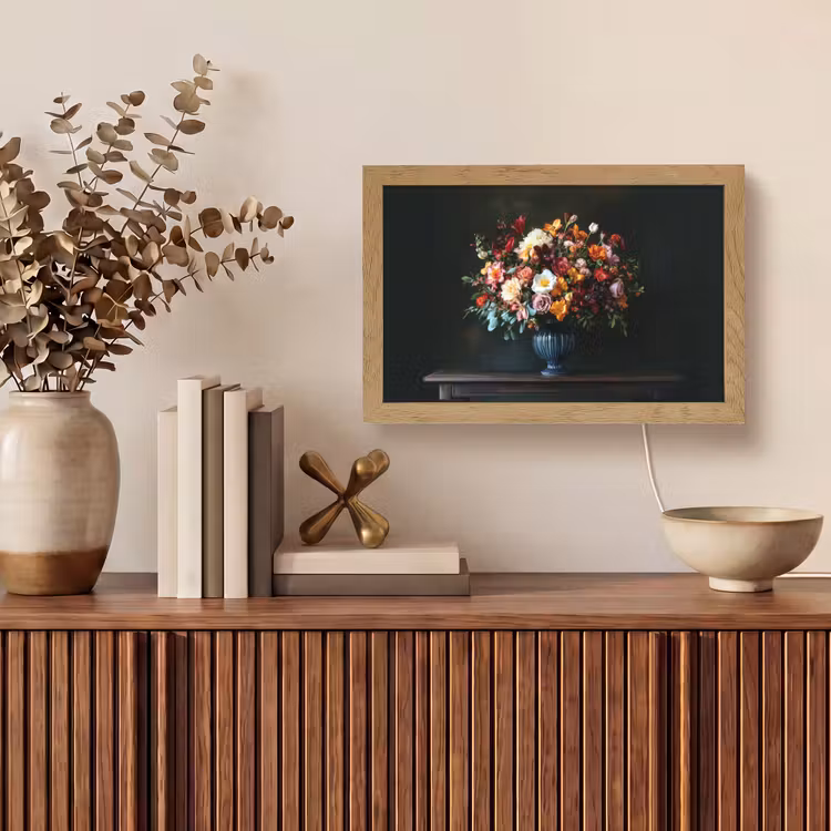 Groot - Bloemen - Vaas - Boeket Light Box met kabel (Tafellamp) klein -sfeer2