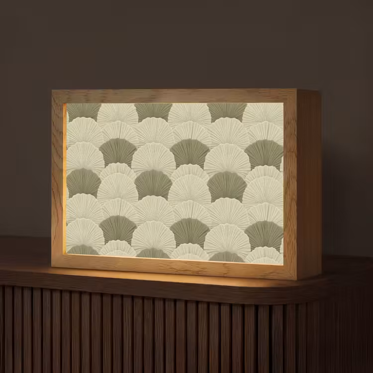 Bladeren - Structuur - Groen Light Box met kabel (Tafellamp) klein 924 -z3d_website