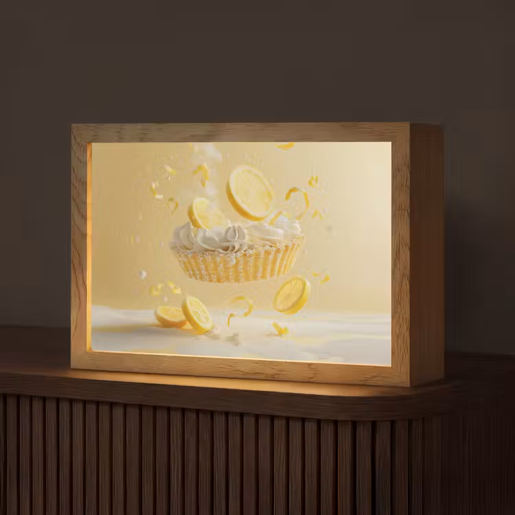 Citroen - Taart - Eten - Geel Light Box met kabel (Tafellamp) klein -z3d_website