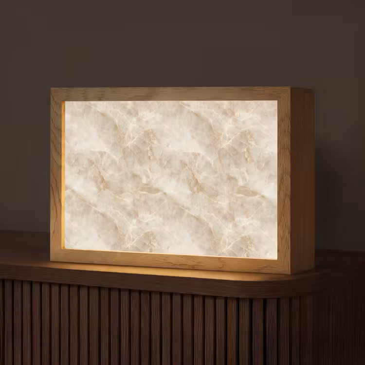 Lichtbeige - Onyx - Subtiel Light Box met kabel (Tafellamp) klein 924 -z3d_website