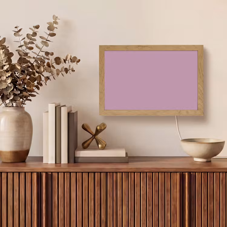 Lilac - Paars - Mauve Light Box met kabel (Tafellamp) klein 924 -sfeer2