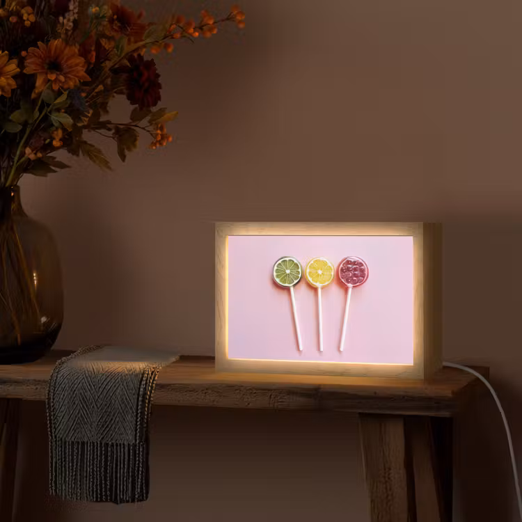 Lolly - Snoep - Citrus Light Box met kabel (Tafellamp) klein -sfeer4