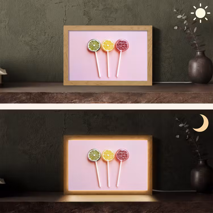 Lolly - Snoep - Citrus Light Box met kabel (Tafellamp) klein -sfeer3