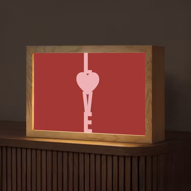 Love - Hart - Rood Light Box met kabel (Tafellamp) klein -z3d_website