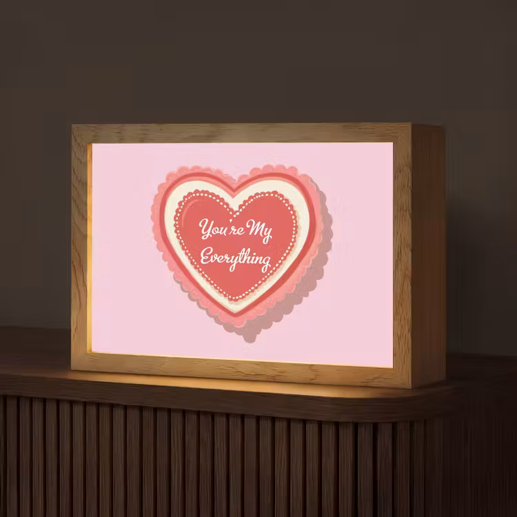 Liefde - Hart - Valentijn Light Box met kabel (Tafellamp) klein -z3d_website