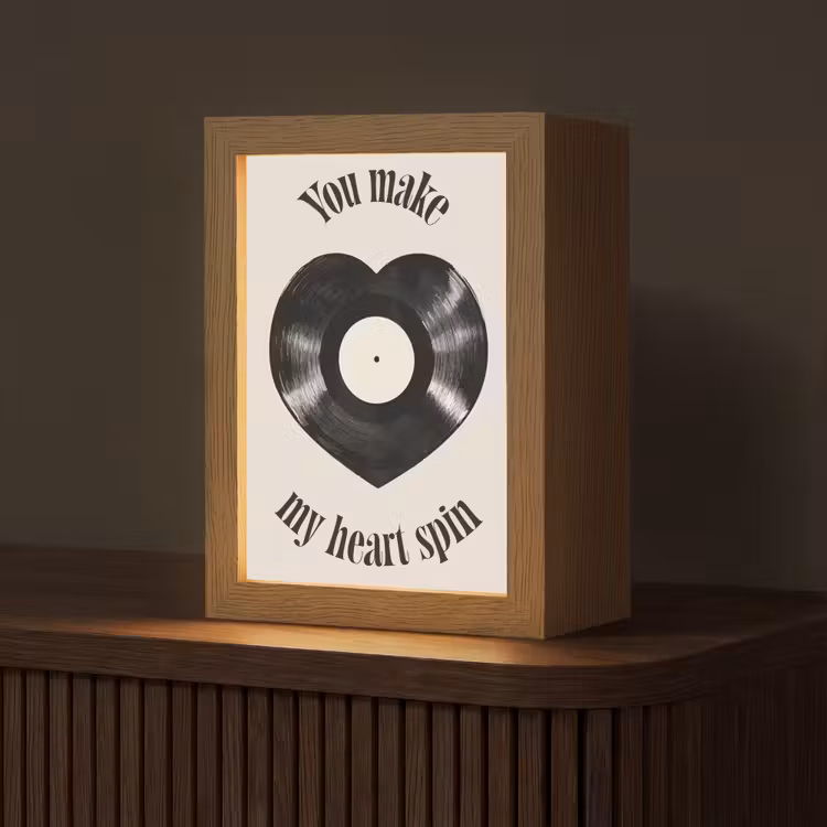 Love - Muziek - Quote Light Box met kabel (Tafellamp) klein -z3d_website