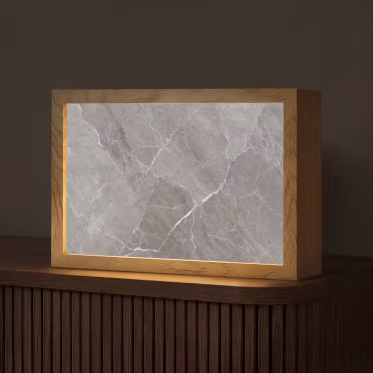 Marmer - Grijs Light Box met kabel (Tafellamp) klein -z3d_website
