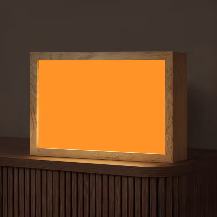 Marigold - Glow - Oranje Light Box met kabel (Tafellamp) klein 924 -z3d_website