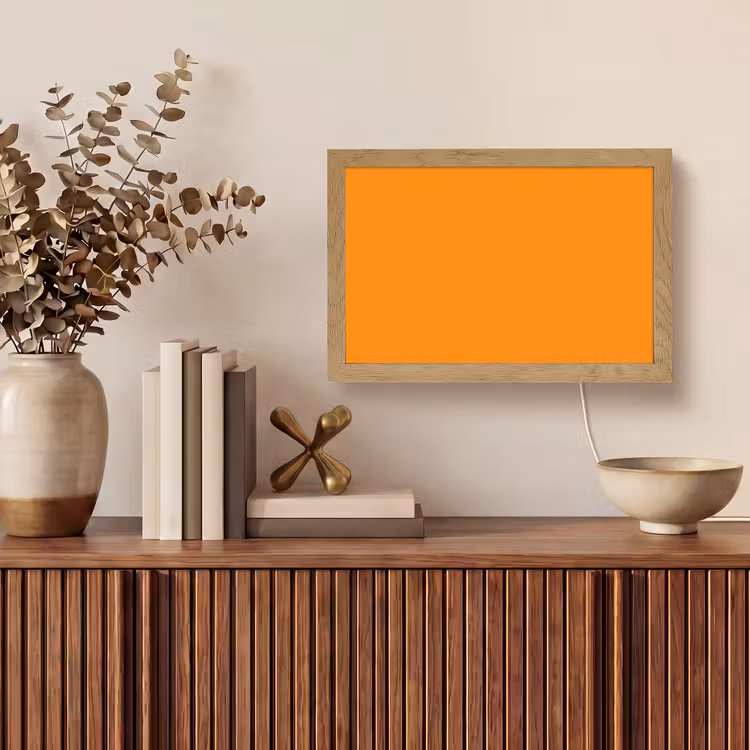 Marigold - Glow - Oranje Light Box met kabel (Tafellamp) klein 924 -sfeer2