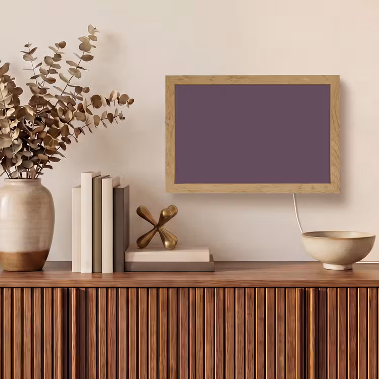 Midnight - Plum - Paars Light Box met kabel (Tafellamp) klein 924 -sfeer2
