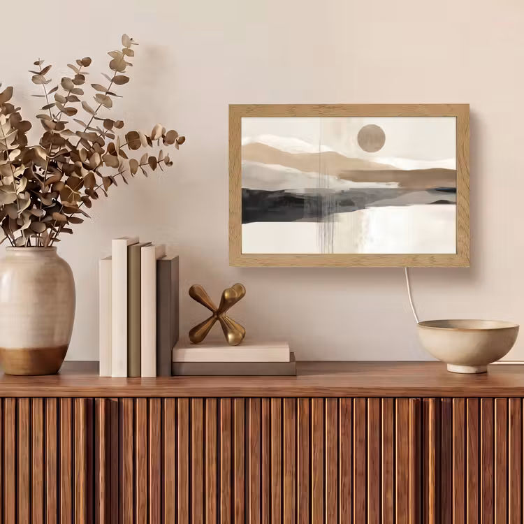 Minimalistisch - Landschap - Dimensie Light Box met kabel (Tafellamp) klein -sfeer2