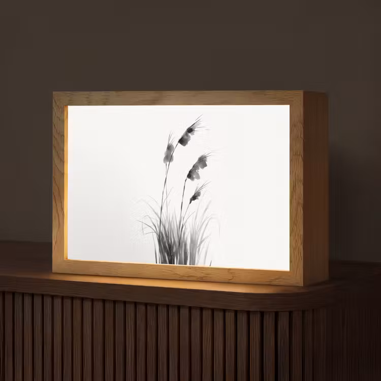 Minimalistisch - Stelen - Wit Light Box met kabel (Tafellamp) klein -z3d_website