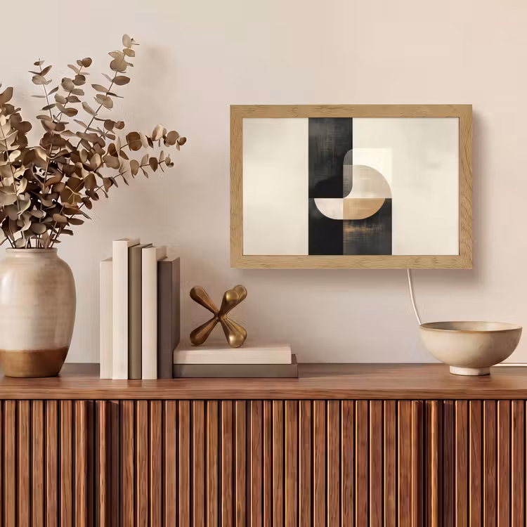 Modern - Vierkant - Vormen Light Box met kabel (Tafellamp) klein -sfeer2
