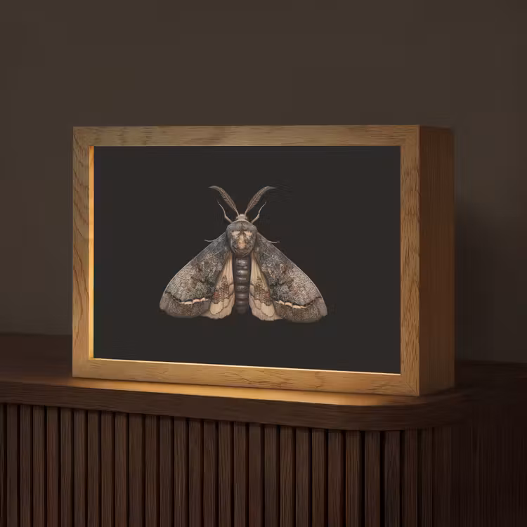 Mot - Bladachtig - Grijs Light Box met kabel (Tafellamp) klein -z3d_website