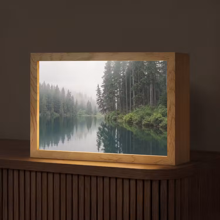 Bergen - Meer - Bos Light Box met kabel (Tafellamp) klein -z3d_website
