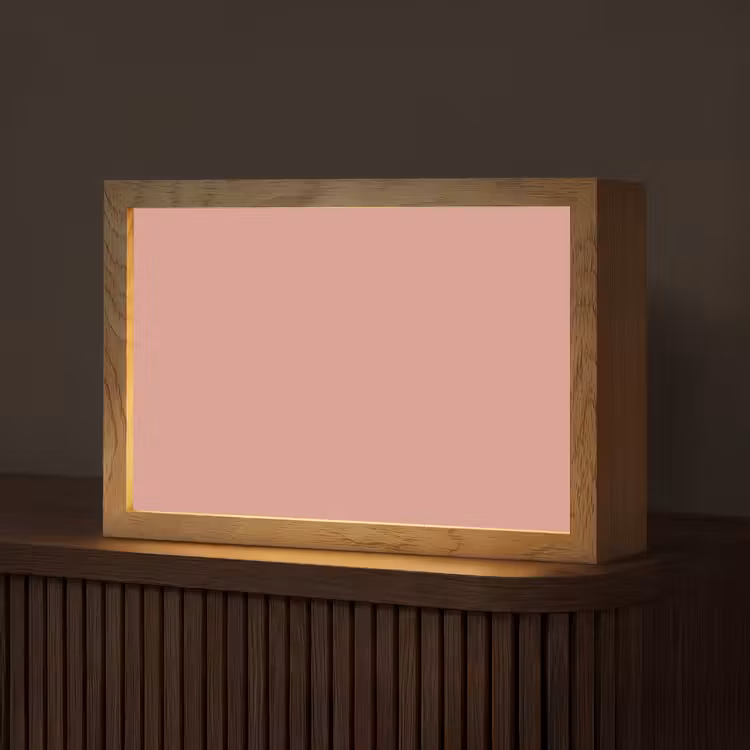 Muted - Salmon - Koraal Light Box met kabel (Tafellamp) klein 924 -z3d_website