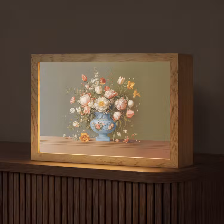 Neutral - Bloemen - Boeket - Vaas Light Box met kabel (Tafellamp) klein -z3d_website