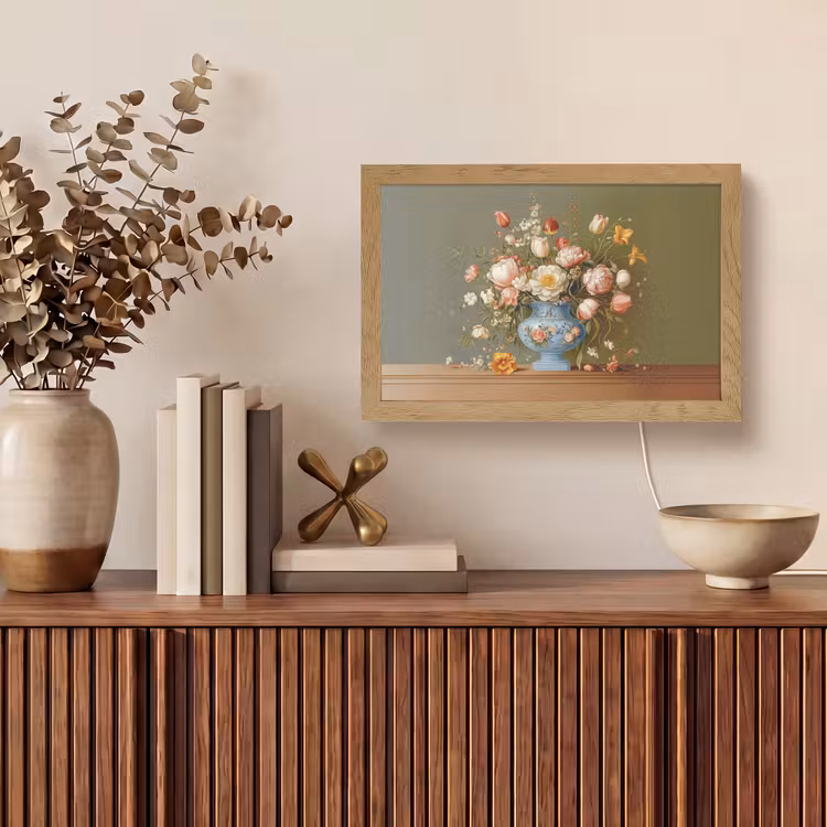 Neutral - Bloemen - Boeket - Vaas Light Box met kabel (Tafellamp) klein -sfeer2