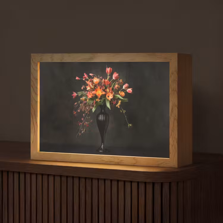 Sierlijk - Boeket - Vaas Light Box met kabel (Tafellamp) klein -z3d_website
