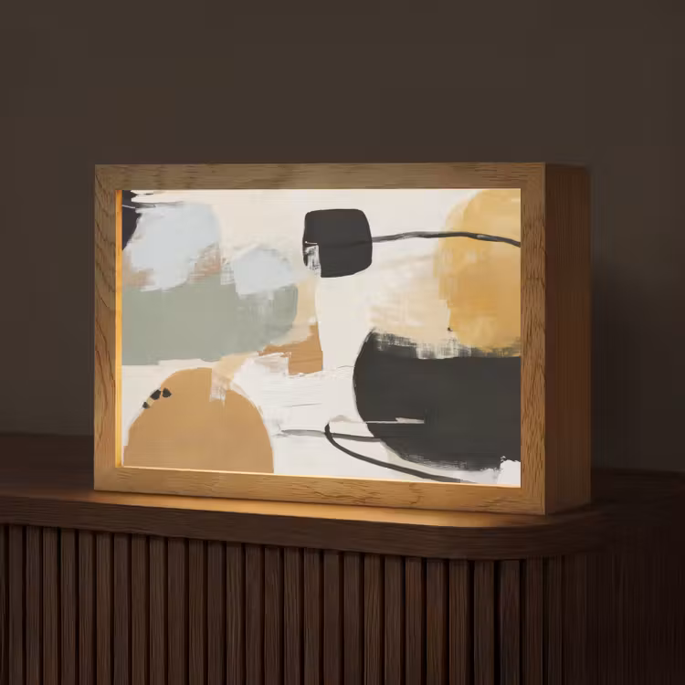 Paint - Abstract - Kleuren Light Box met kabel (Tafellamp) klein -z3d_website