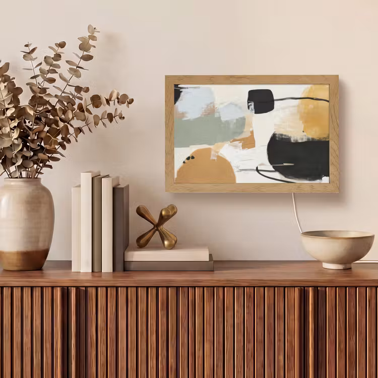 Paint - Abstract - Kleuren Light Box met kabel (Tafellamp) klein -sfeer2