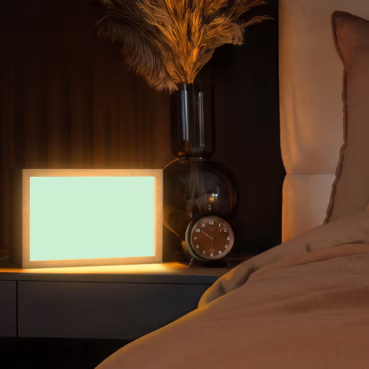 Pale - Mint - Groen Light Box met kabel (Tafellamp) klein 924 -sfeer1