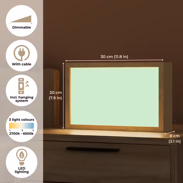 Pale - Mint - Groen Light Box met kabel (Tafellamp) klein 924 -USP_EN