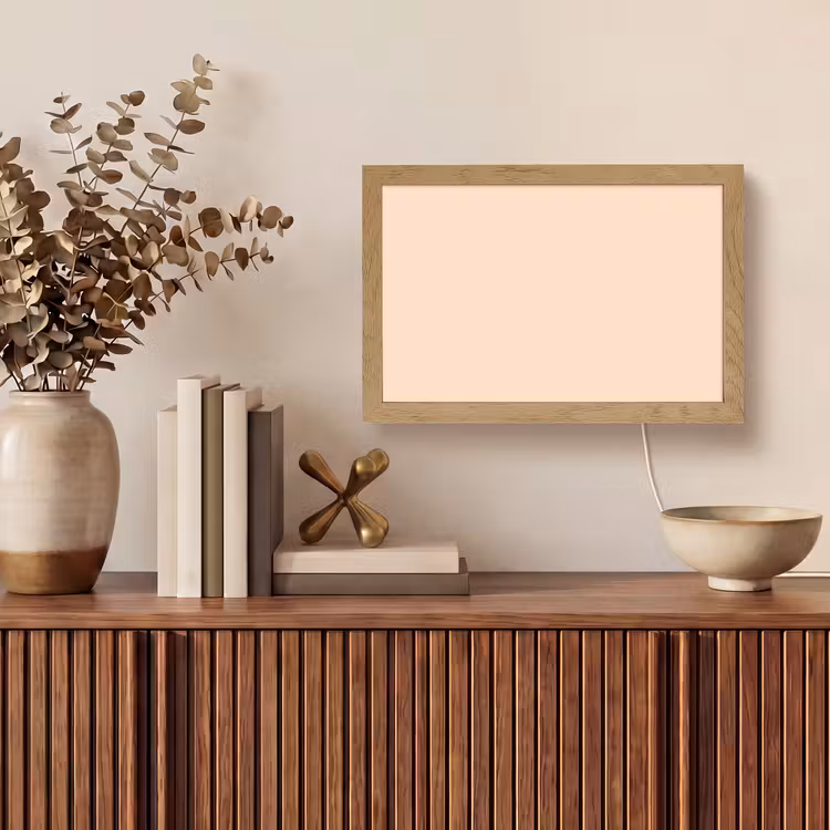 Pale - Peach - Nude Light Box met kabel (Tafellamp) klein 924 -sfeer2