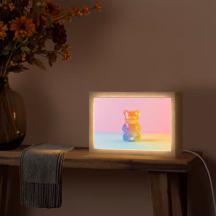 Pastel - Snoep Light Box met kabel (Tafellamp) klein -sfeer4