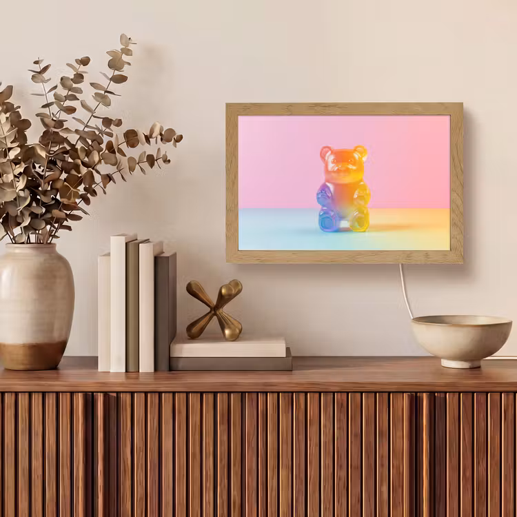 Pastel - Snoep Light Box met kabel (Tafellamp) klein -sfeer2