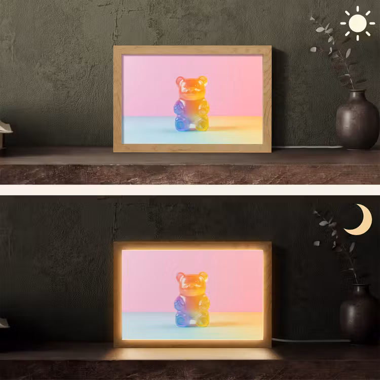 Pastel - Snoep Light Box met kabel (Tafellamp) klein -sfeer3