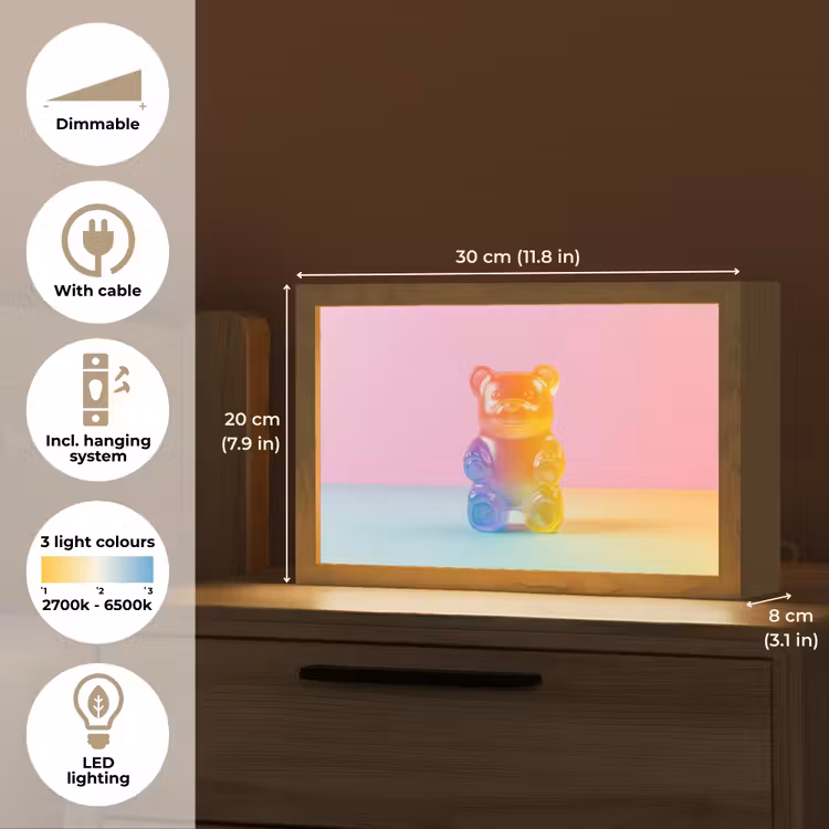 Pastel - Snoep Light Box met kabel (Tafellamp) klein -USP_EN