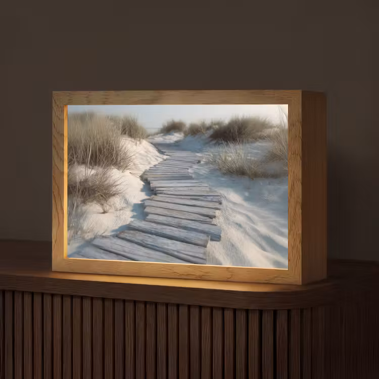 Pad - Planken - Duinen - Gras Light Box met kabel (Tafellamp) klein -z3d_website