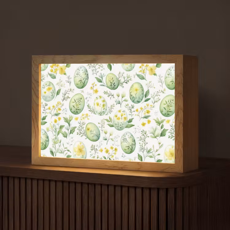 Patroon - Groen - Eieren Light Box met kabel (Tafellamp) klein -z3d_website