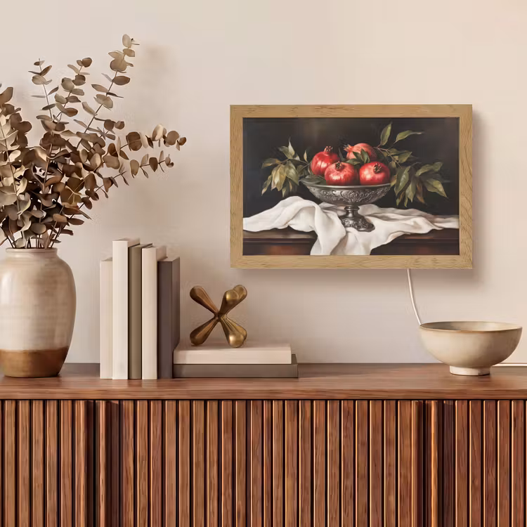 Granaatappels - Klassiek - Vintage Light Box met kabel (Tafellamp) klein -sfeer2