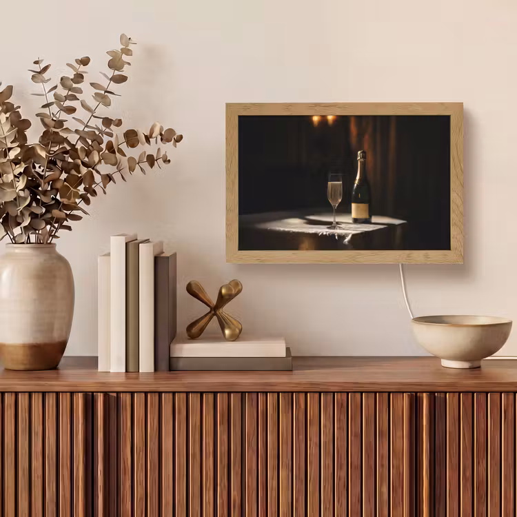 Prosecco - Bubbels - Sfeervol - Drank Light Box met kabel (Tafellamp) klein -sfeer2