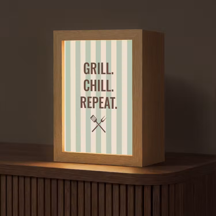 Quote - Strepen - Grill Light Box met kabel (Tafellamp) klein -z3d_website