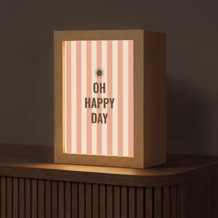 Quote - Zomer - Strepen Light Box met kabel (Tafellamp) klein -z3d_website