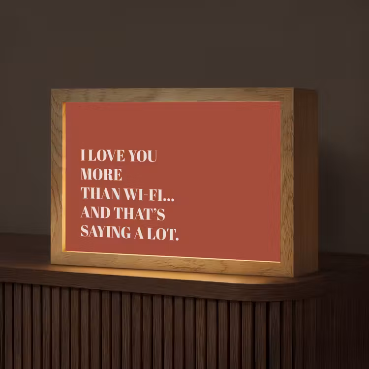 Rood - Quote - Liefde Light Box met kabel (Tafellamp) klein -z3d_website