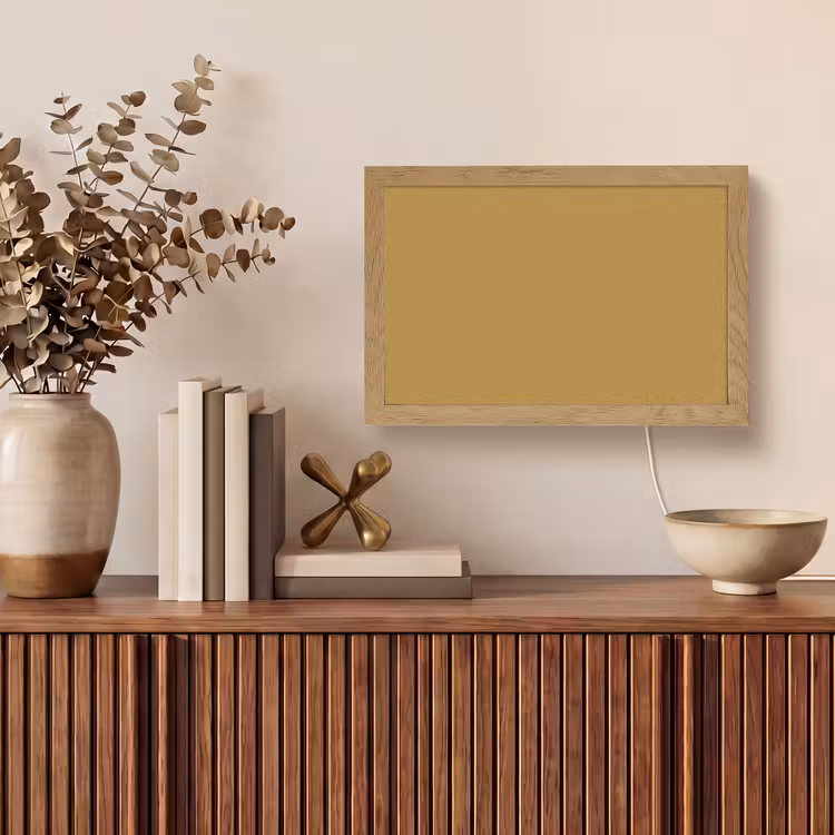 Rhythmic - Ochre - Geel Light Box met kabel (Tafellamp) klein 924 -sfeer2