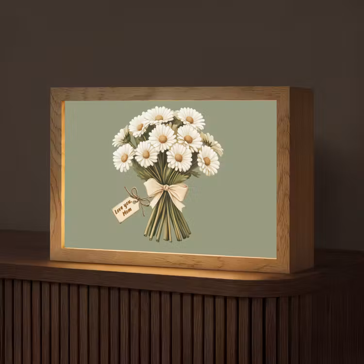 Lint - Boeket - Groen - Quote Light Box met kabel (Tafellamp) klein -z3d_website