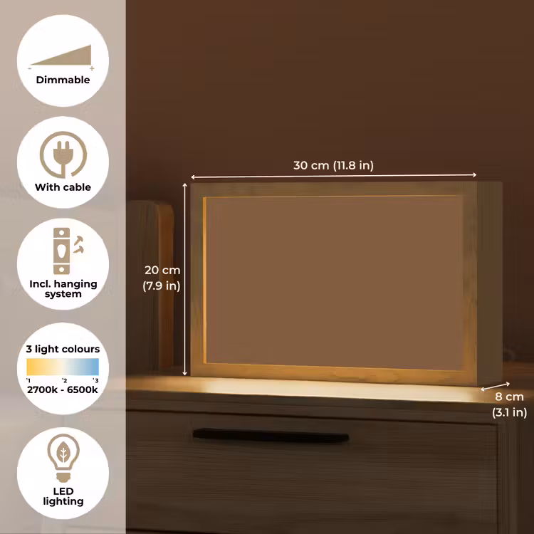 Rich - Espresso - Bruin Light Box met kabel (Tafellamp) klein 924 -USP_EN