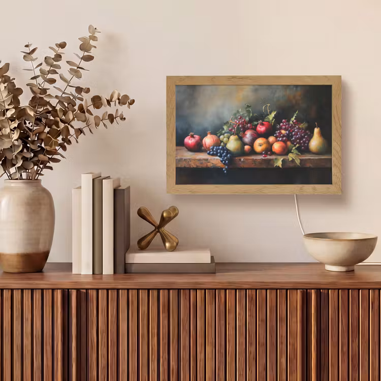 Rustiek - Stilleven - Fruit Light Box met kabel (Tafellamp) klein -sfeer2