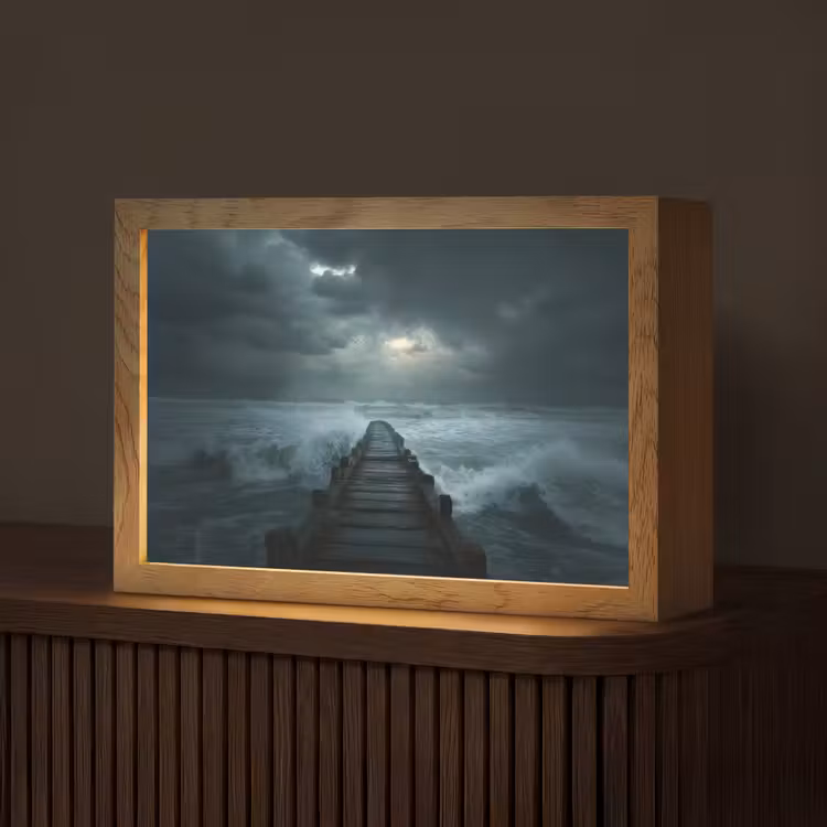Steiger - Storm - Golven Light Box met kabel (Tafellamp) klein -z3d_website