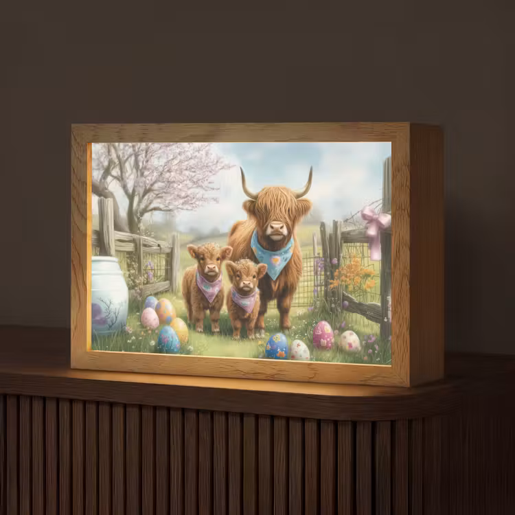 Schotsehooglanders - Paaseieren - Lente Light Box met kabel (Tafellamp) klein -z3d_website