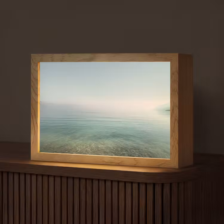 Zee - Horizon - Blauw - Mist Light Box met kabel (Tafellamp) klein -z3d_website
