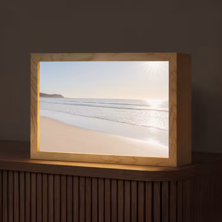 Zee - Zon - Zand Light Box met kabel (Tafellamp) klein -z3d_website