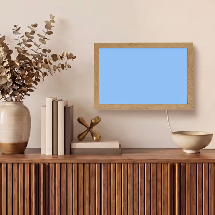 Sky - Glow - Blauw Light Box met kabel (Tafellamp) klein 924 -sfeer2